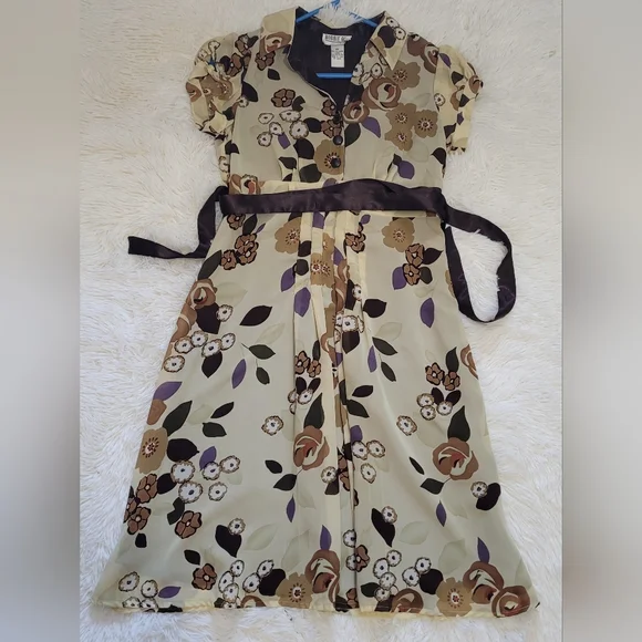 yellow dress with bow Honeydew Yellow Bow Maxi Dress - US 10
